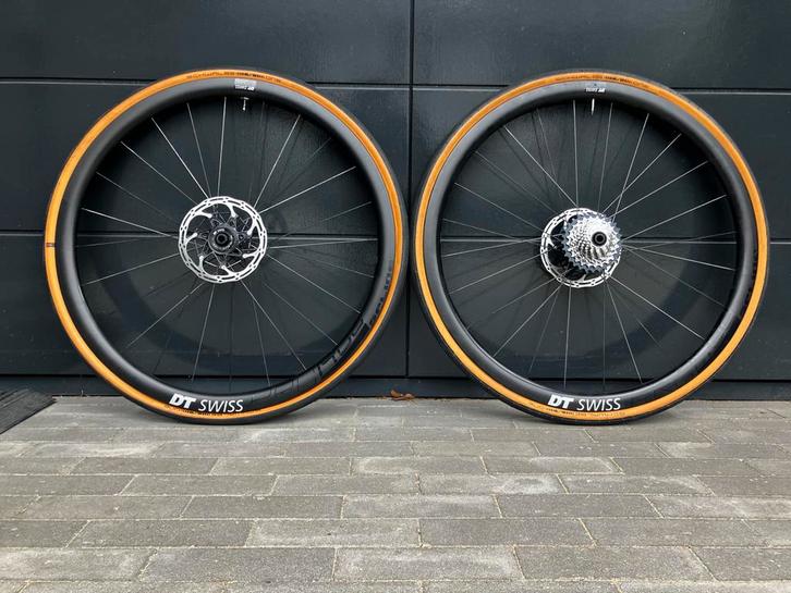DT Swiss PRC 1400 spline disc wielset compleet, Fietsen en Brommers, Fietsen | Racefietsen, Zo goed als nieuw, Overige merken
