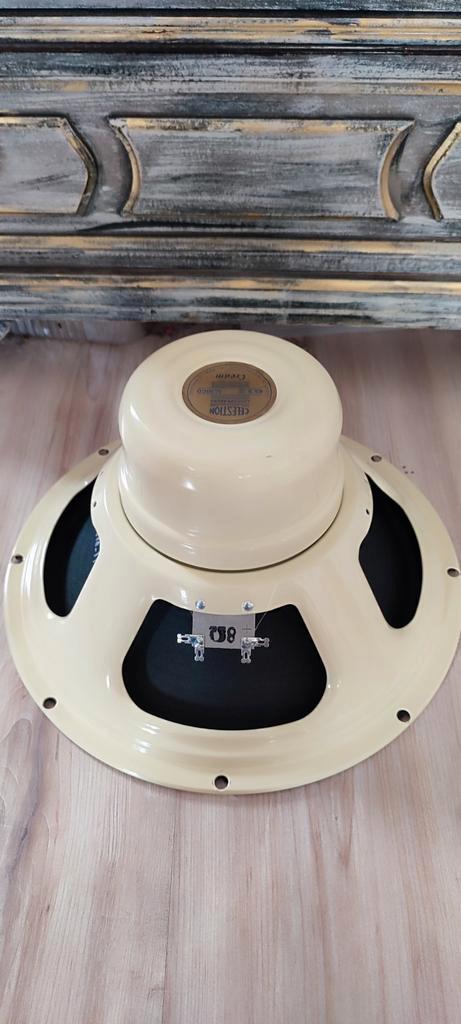 Celestion Alnico Cream 12" speaker 8 ohms/ As new, Audio, Tv en Foto, Luidsprekers, Zo goed als nieuw, Overige typen, 60 tot 120 watt