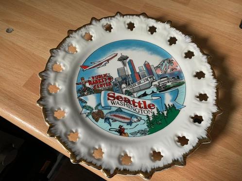 Wandbord "Seattle" Washington, Antiek en Kunst, Antiek | Wandborden en Tegels, Ophalen