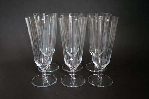 vintage ontwerp Carla design Meydam 6 Bierglas Royal Leerdam, Huis en Inrichting, Keuken | Servies, Zo goed als nieuw, Glas of Glazen