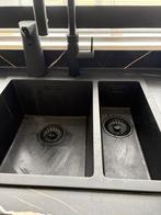 Wasbak keuken zwart, Zwart, Nieuw, Minder dan 100 cm, 25 tot 50 cm