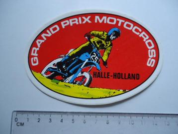 sticker oud Motorcross GP Halle grand prix race motorsport beschikbaar voor biedingen
