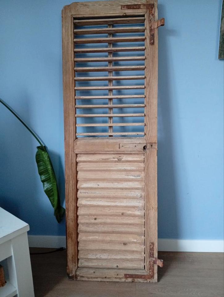 Luik Franse stijl- Vintage Louvre Stijl onbehandeld hout, Huis en Inrichting, Overige Huis en Inrichting, Gebruikt, Ophalen