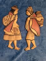 Houten Wanddecoratie Man en Vrouw uit Bolivia, Ophalen