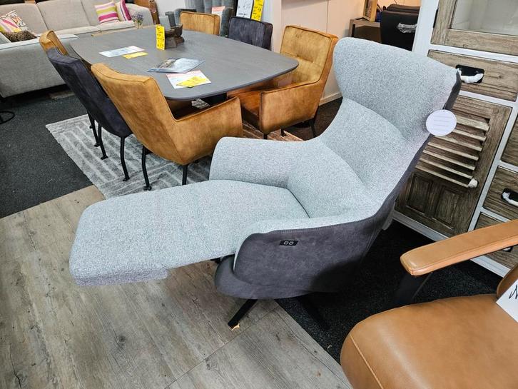 BLACK FRIDAY relax deals zeer hoge kortingen PROFITEER, Huis en Inrichting, Fauteuils, Nieuw, Leer, Stof, 50 tot 75 cm, Ophalen