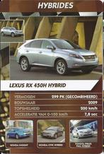 Kw2710 autokaartje lexus rx 450h hybrid, Ophalen of Verzenden, Zo goed als nieuw, Auto's