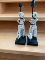 Set van 2 vintage kandelaars, Ophalen, Keramiek of Aardewerk