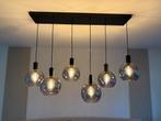 Hanglamp 6 bollen, Ophalen, Zo goed als nieuw, Glas, 75 cm of meer