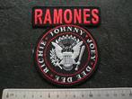 Ramones shaped logo patch 40, Nieuw, Kleding, Verzenden