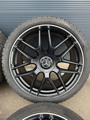 Mercedes C63 AMG Velgen 20” TOP STAAT mat zwart breedset ! beschikbaar voor biedingen