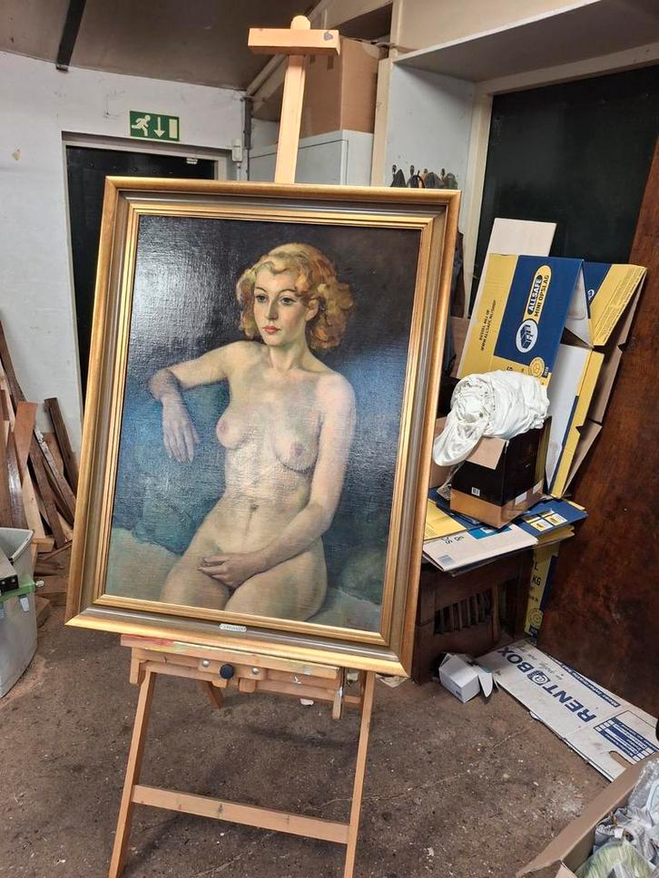 Antiek Schilderij J. Franken - Prachtstaat!, Antiek en Kunst, Kunst | Schilderijen | Klassiek, Ophalen