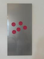 Magneetbord grijs 78 cm lang, 37 cm breed, Ophalen, Zo goed als nieuw