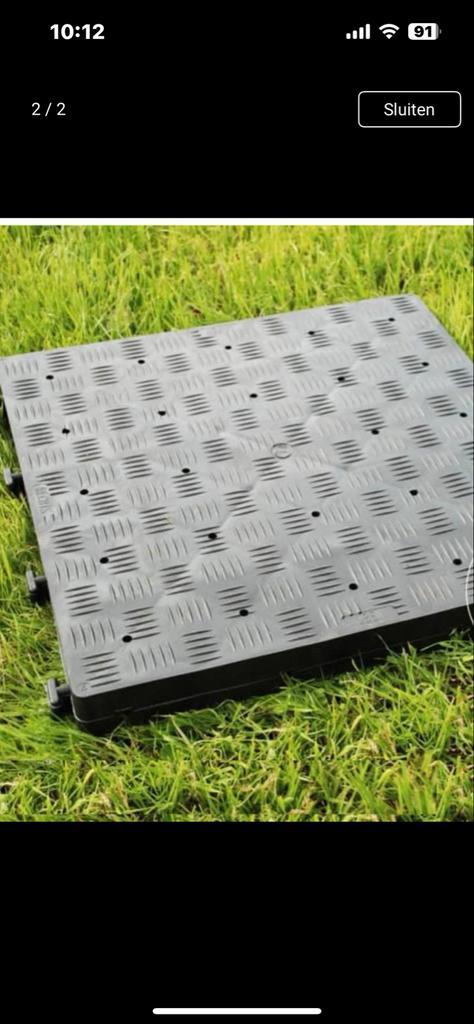 Tent tegels - kunststof, Tuin en Terras, Terrasdelen en Vlonders, Gebruikt, Kunststof, Ophalen of Verzenden