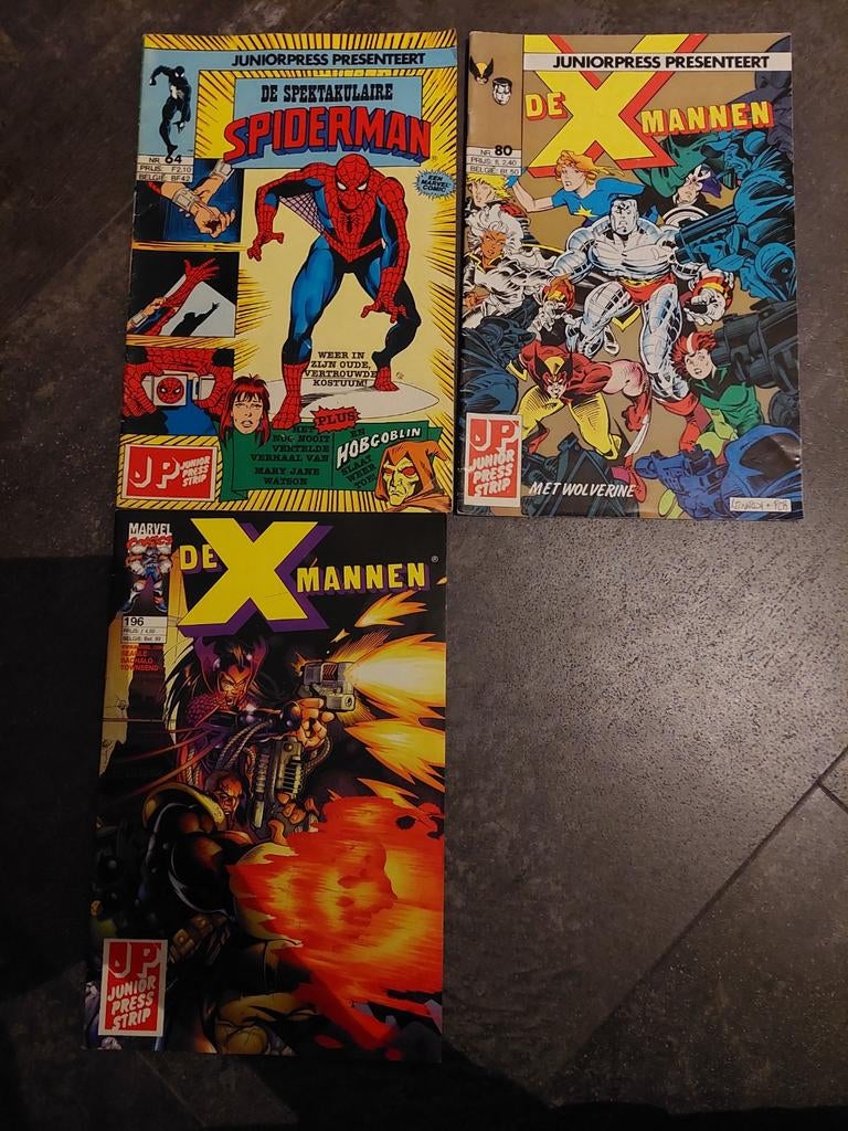 Stripboeken uit de jaren 80 - Spiderman & X-Mannen, Boeken, Stripboeken, Meerdere stripboeken, Ophalen of Verzenden, Gelezen, Diverse