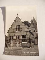 4 zw wit ansichtkrt Halsteren, gemeentehuis, samarbete vakh, Verzenden, 1960 tot 1980, Ongelopen