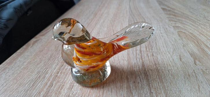 Glazen Vogel, Huis en Inrichting, Woonaccessoires | Kandelaars en Kaarsen, Zo goed als nieuw, Minder dan 25 cm, Overige materialen