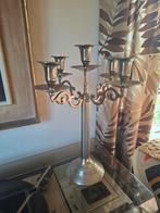 Oude kandelaar 5 armig, Ophalen of Verzenden, Koper of Brons