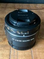 Sony AF 30mm F2.8 MACRO voor Sony Alpha. A-mount, Ophalen of Verzenden, Zo goed als nieuw, Macrolens
