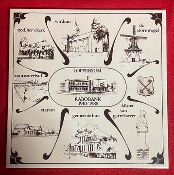 Loppersum Tegel Rabobank 1910/1985 beschikbaar voor biedingen