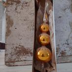 Oude kerst/ oude grote glazen piek in goud gesuikerd, Ophalen of Verzenden