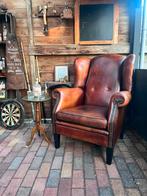 Chesterfield Schapenleren Oorfauteuil van lounge atelier, Huis en Inrichting, Fauteuils, Chesterfield, Ophalen of Verzenden, Zo goed als nieuw