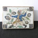messing - koper doosje met emaille [612], Antiek en Kunst, Ophalen