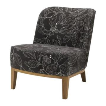 Ikea Stockholm easy chair fauiteul uit 01-antraciet met hout beschikbaar voor biedingen