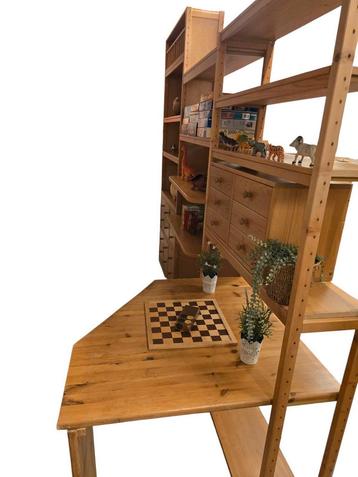 Wedeka boekenkast houten Lundia kast stellingkast bureau beschikbaar voor biedingen