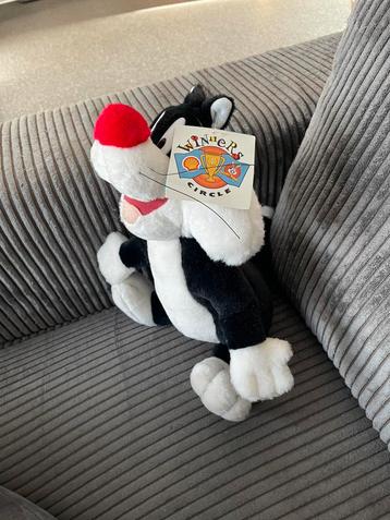 Vintage knuffel van kat Sylvester van de Looney Tunes Shell beschikbaar voor biedingen