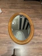 Prachtige Ovale Houten Spiegel, Ophalen of Verzenden, Ovaal, Minder dan 50 cm, Minder dan 100 cm