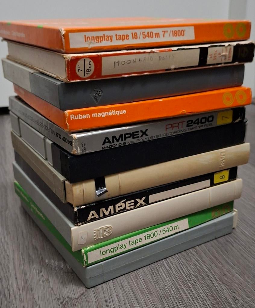 Vintage Bandrecorder Banden - 18 cm Diameter, Audio, Tv en Foto, Bandrecorders, Ophalen of Verzenden, Bandrecorder, Met banden