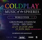 Coldplay Lyon 23/06/24 een ticket, Tickets en Kaartjes, Concerten | Pop, Juni, Eén persoon