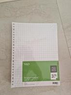 NIEUW ruitjes papier ringband papier ruit 10 mm, Ophalen of Verzenden, Nieuw