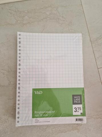 NIEUW ruitjes papier ringband papier ruit 10 mm beschikbaar voor biedingen