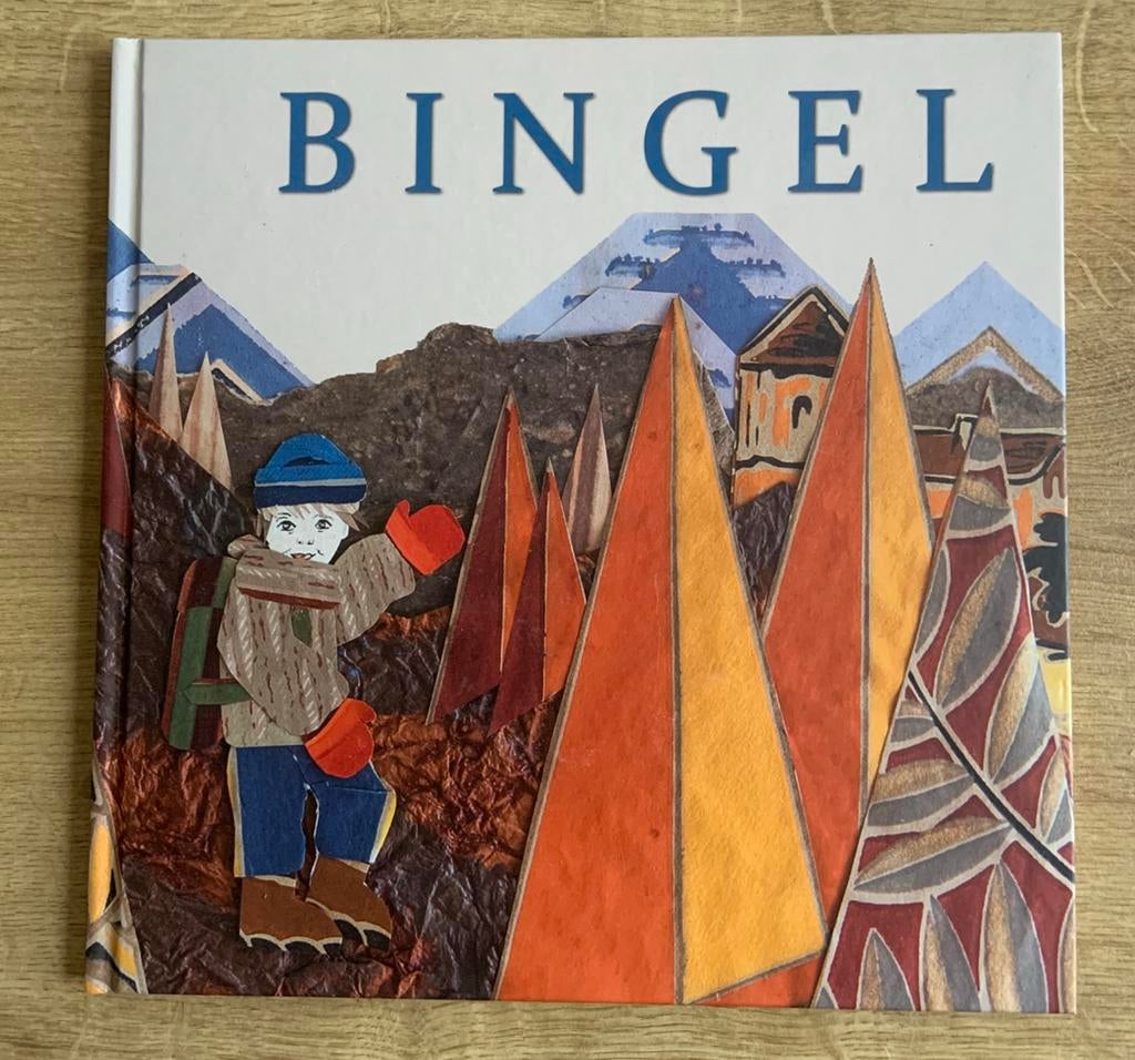 Luister prentenboek bingel frans behangpapier illustraties, Ophalen of Verzenden, Zo goed als nieuw