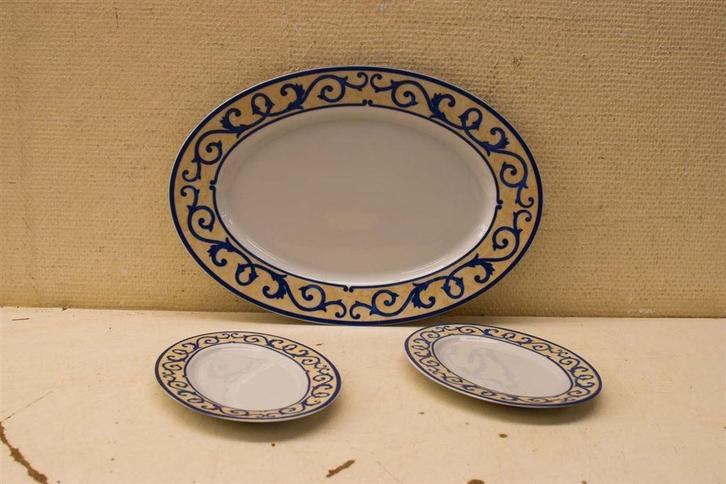 3 stuks Art&Design ovale schaalen 45027, Huis en Inrichting, Keuken | Servies, Gebruikt, Schaal of Schalen, Overige stijlen, Ophalen of Verzenden