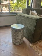 Keramische kruk / bijzettafel, Huis en Inrichting, Minder dan 55 cm, Rond, Hout, Ophalen