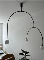 Retro hanglamp 3 bollen – stijl Flos/Gubi, Huis en Inrichting, Lampen | Hanglampen, Ophalen, Zo goed als nieuw, Metaal, 75 cm of meer