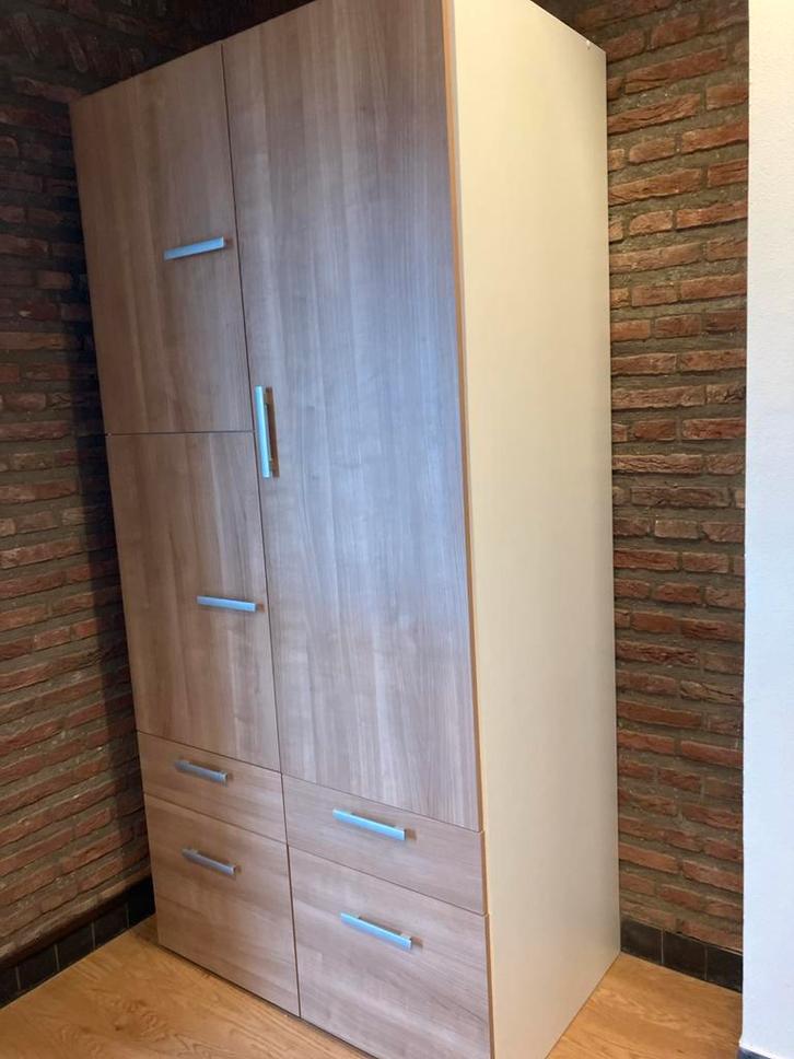 Ruime kledingkast  2 x met lades en deuren, Huis en Inrichting, Kasten | Kledingkasten, Gebruikt, 150 tot 200 cm, 100 tot 150 cm