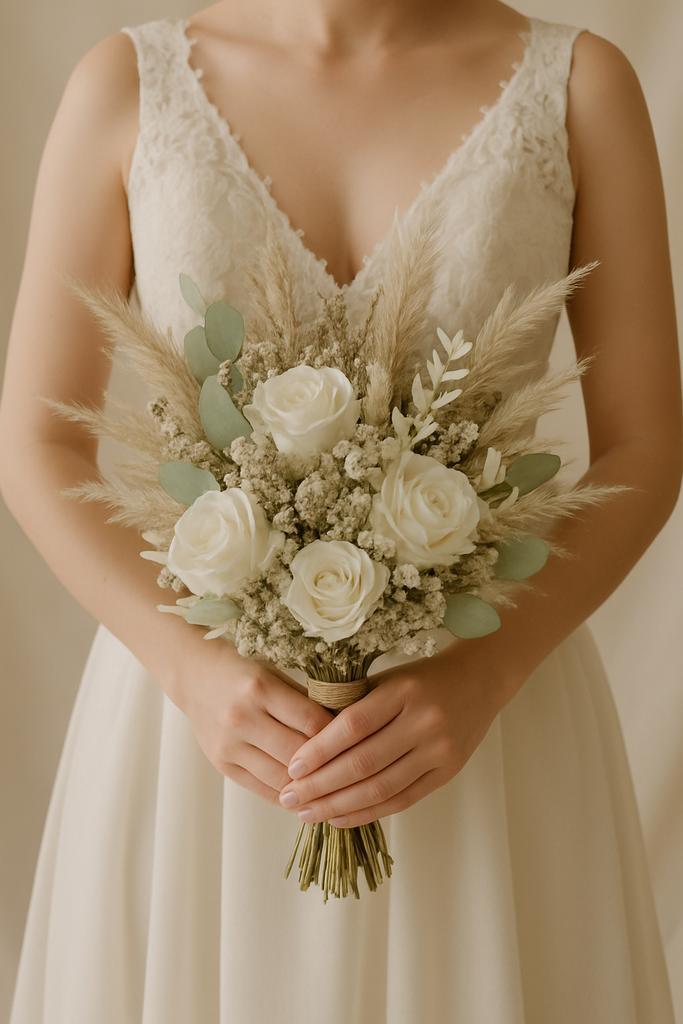 Mooie bruidsboeket wit, Kleding | Dames, Trouwkleding en Trouwaccessoires, Zo goed als nieuw, Accessoires, Wit, Ophalen of Verzenden