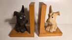 Vintage black en white boekensteunen., Huis en Inrichting, Ophalen of Verzenden, Zo goed als nieuw