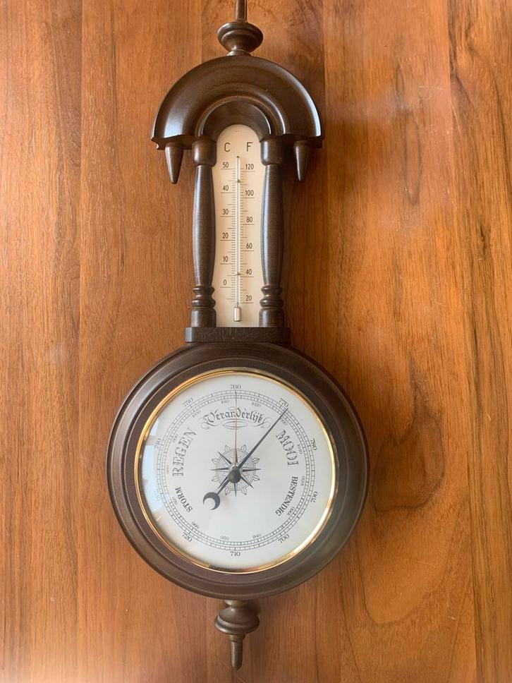 Antieke Barometer & Thermometer, Antiek en Kunst, Antiek | Gereedschap en Instrumenten, Ophalen of Verzenden