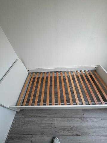 ASKVOLL witte bedframe + lattenbodem (eenpersoonsbed) - afbeelding 2