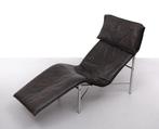 Leren loungestoel van Tord Björklund voor Ikea, jaren 80, Huis en Inrichting, Fauteuils, 150 cm of meer, Gebruikt, Leer, 50 tot 75 cm