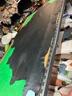 Zwarte kleur leer 1,1 mm soepel en glad met mankementen A-42, Leer of Kunstleer, Ophalen of Verzenden, Zo goed als nieuw, 30 tot 120 cm