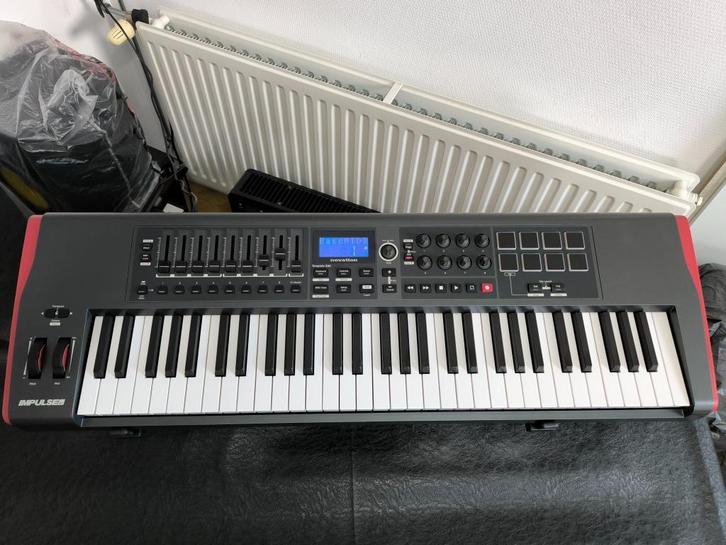 Novation Impulse 61 midi keyboard, Muziek en Instrumenten, Keyboards, Zo goed als nieuw, 61 toetsen, Overige merken, Aanslaggevoelig