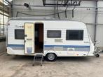 Hobby Excellent 450 uit 2002 met Voortent & Airco, Caravans en Kamperen, Caravans, Rondzit, Hobby, Airco, Dwarsbed