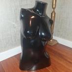 Zwart borstbeeld vrouw, Antiek en Kunst, Kunst | Beelden en Houtsnijwerken, Ophalen of Verzenden