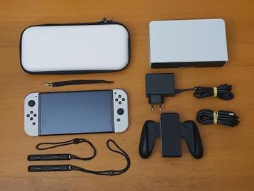 COMPLEET | KRASVRIJ | Nintendo SWITCH OLED SET beschikbaar voor biedingen