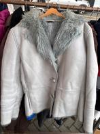 Lichtblauwe Winterjas met Bontkraag - Maat L, Ophalen of Verzenden, Zo goed als nieuw, Maat 42/44 (L), Blauw
